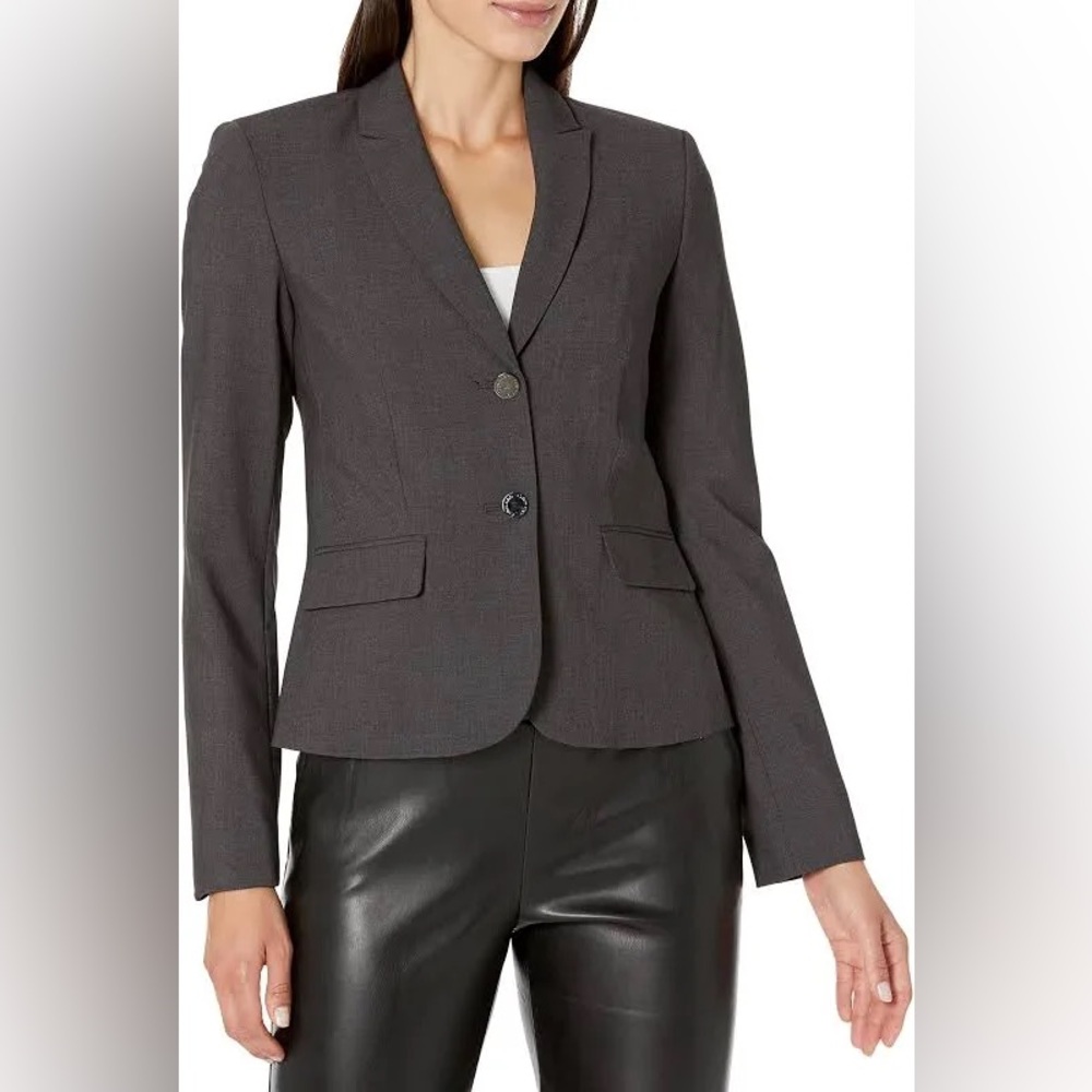Calvin Klein gray Sport Coat with Notched Lapels